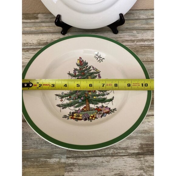 Spode Christmas Tree 10¾" Dinner Plates Set of 2 S3324-A8 - Picture 9 of 9
